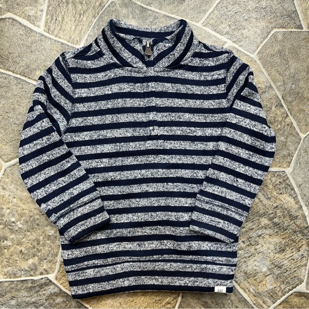 GAP Toddler Stripe 1/4 Zip Sweater